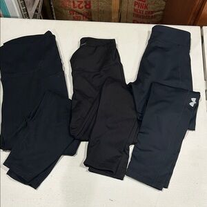 Under Armour Kids Black Athletic Leggings Pack
